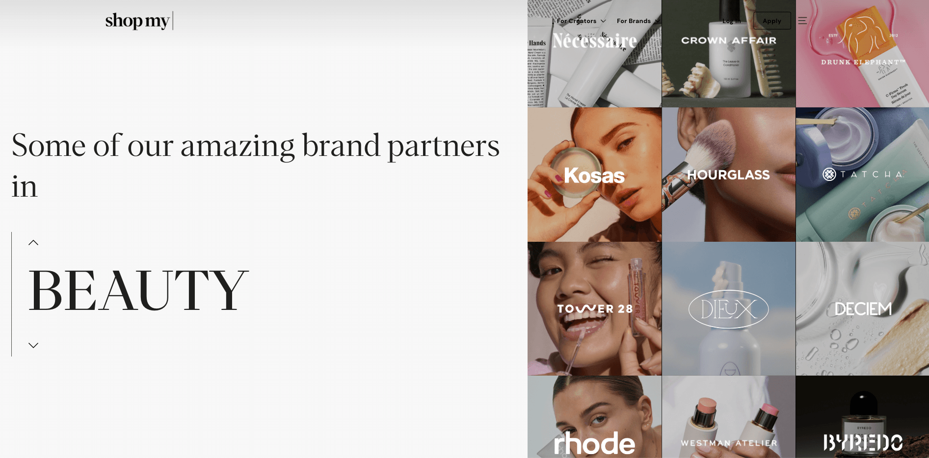 ShopMy Beauty Brands