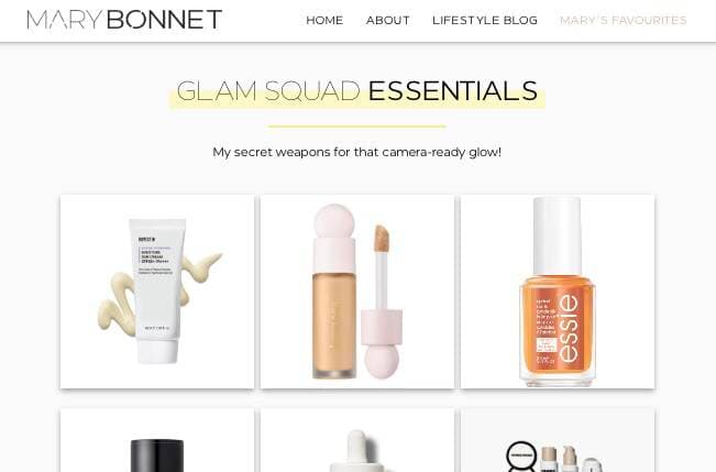 Mary Bonnet Web Product