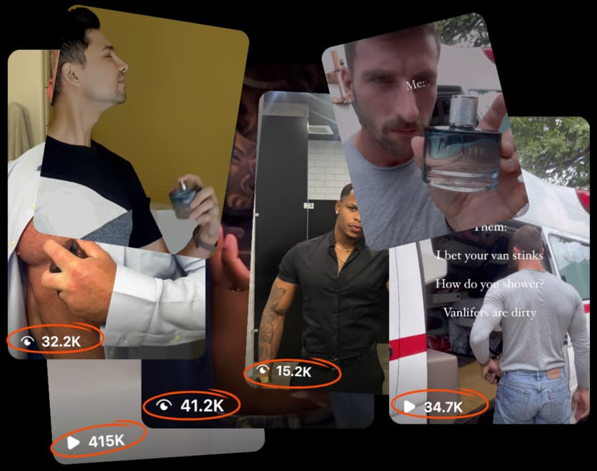 Particle for Men TikTok Collage